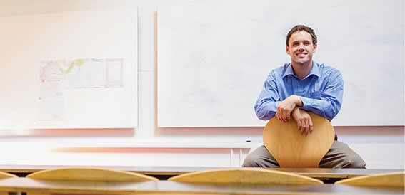 Doctor of Education student in classroom